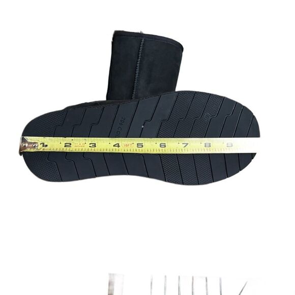 206 Collective Black Suede Leather Fur Lined Winter Boots (Size: 7) - Picture 10 of 12